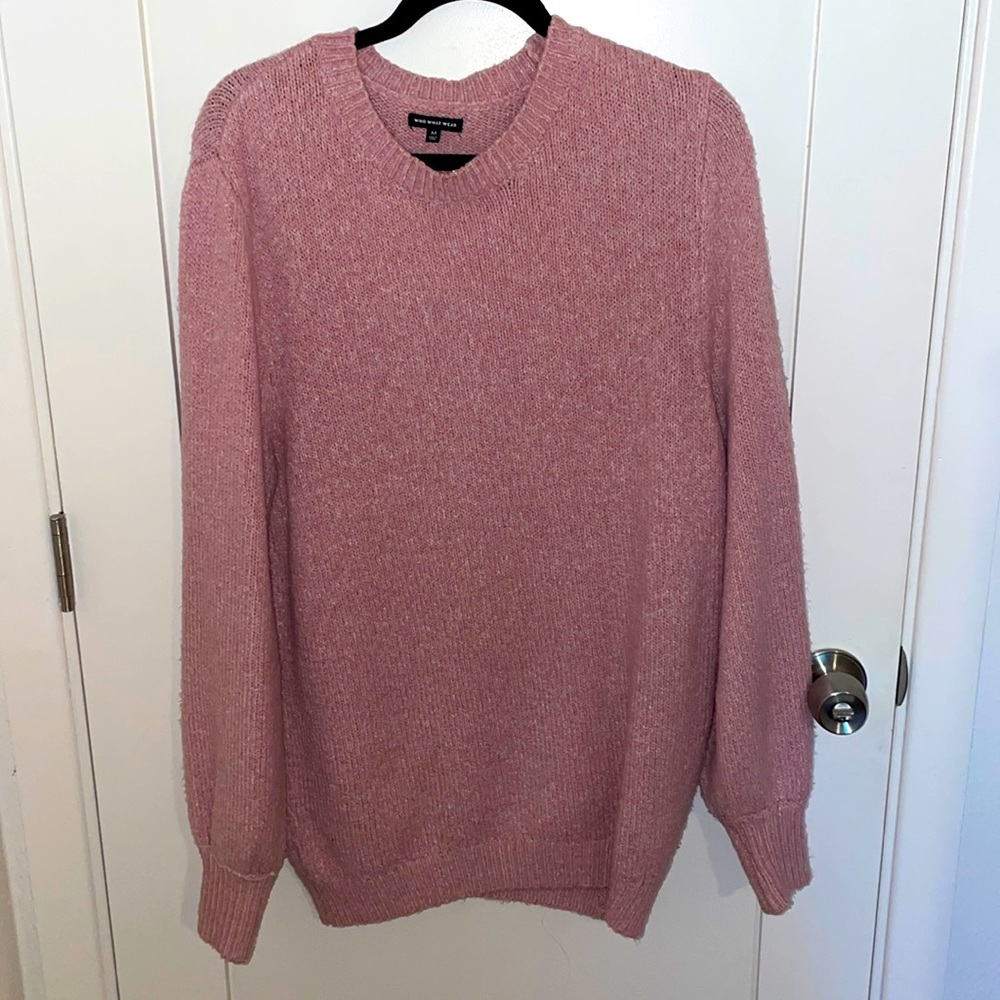 Pink Oversized Sweater